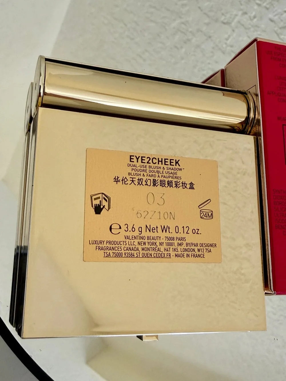 VALENTINO EYE2CHEEK BLUSH AND EYESHADOW NIB 003